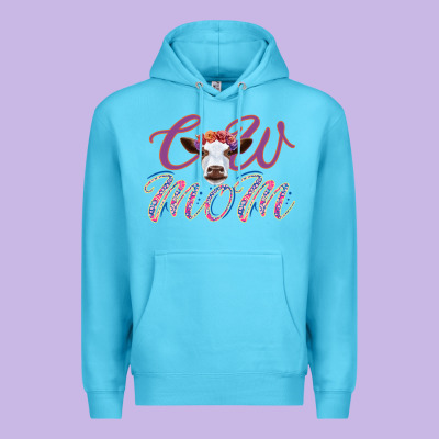 Cow Mom Premium Hoodie Designed By Bettercallsaul