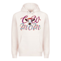 Pale Pink Cow Mom Premium Hoodie - Bettercallsaul