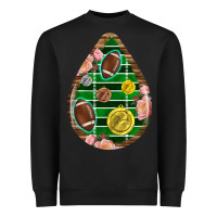 Black american football and western roses teardrop Heavyweight Sweatshirt - BundleAndBundleShop