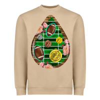 Mushroom american football and western roses teardrop Heavyweight Sweatshirt - BundleAndBundleShop