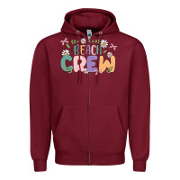 Burgundy beach crew Zipper Hoodie - MaliasSmallBusiness