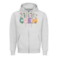 Dove Grey beach crew Zipper Hoodie - MaliasSmallBusiness