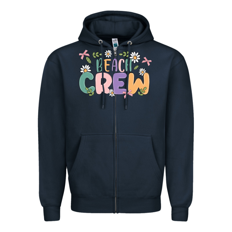 Beach Crew Zipper Hoodie by MaliasSmallBusiness | Teevron