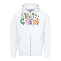 White beach crew Zipper Hoodie - MaliasSmallBusiness
