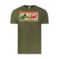 Vintage Olive ho ho ho Vintage Tee - BundleAndBundleShop
