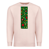 Pale Pink christmas pen wraps Premium Sweatshirt - BundleAndBundleShop