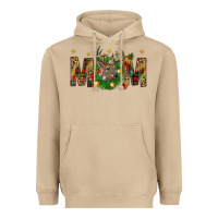 Mushroom Western Mom With Reindeer Heavyweight Hoodie - BundleAndBundleShop