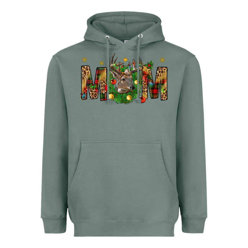 Western Mom With Reindeer Heavyweight Hoodie by BundleAndBundleShop | Teevron