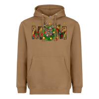 Toasted Coconut Western Mom With Reindeer Heavyweight Hoodie - BundleAndBundleShop