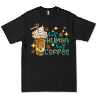 Black half human half coffee Premium Tee - texasbilliewilder