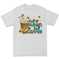 Dove Grey half human half coffee Premium Tee - texasbilliewilder