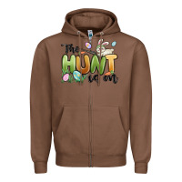 Chestnut the hunt is on Zipper Hoodie - MaliasSmallBusiness