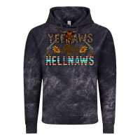 Cloud Black yeehaws and hellnaws Vintage Hoodie - CowhideDigitalArt