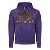 Cloud Purple yeehaws and hellnaws Vintage Hoodie - CowhideDigitalArt