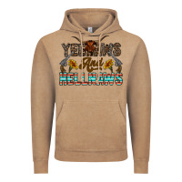 Vintage Coffee yeehaws and hellnaws Vintage Hoodie - CowhideDigitalArt