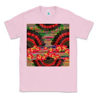 Bubblegum Pink spanish hand fan seamless pattern Classic Tee - BundleAndBundleShop