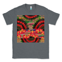 Charcoal Heather spanish hand fan seamless pattern Classic Tee - BundleAndBundleShop