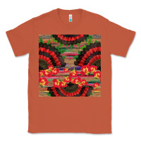Copper spanish hand fan seamless pattern Classic Tee - BundleAndBundleShop