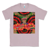 Lilac spanish hand fan seamless pattern Classic Tee - BundleAndBundleShop