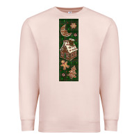Pale Pink christmas pen wraps Premium Sweatshirt - BundleAndBundleShop