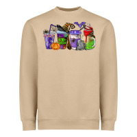 Mushroom halloween coffee cups Heavyweight Sweatshirt - AdoDesignShop