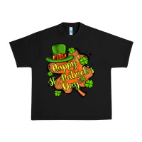 Black happy st patrick s day shamrock Urban Heavy Tee - Artiststas