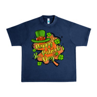 Navy happy st patrick s day shamrock Urban Heavy Tee - Artiststas