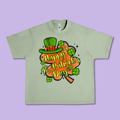 Happy St Patrick S Day Shamrock Urban Heavy Tee Designed By Artiststas