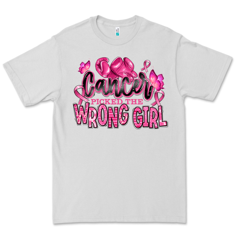 Cancer Picked The Wrong Girl Premium Tee by RanaPortraitStore | Teevron