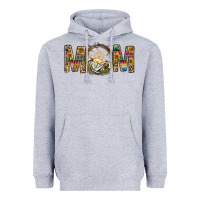 Heather Grey Western Mom With Baby Jesus Heavyweight Hoodie - BundleAndBundleShop