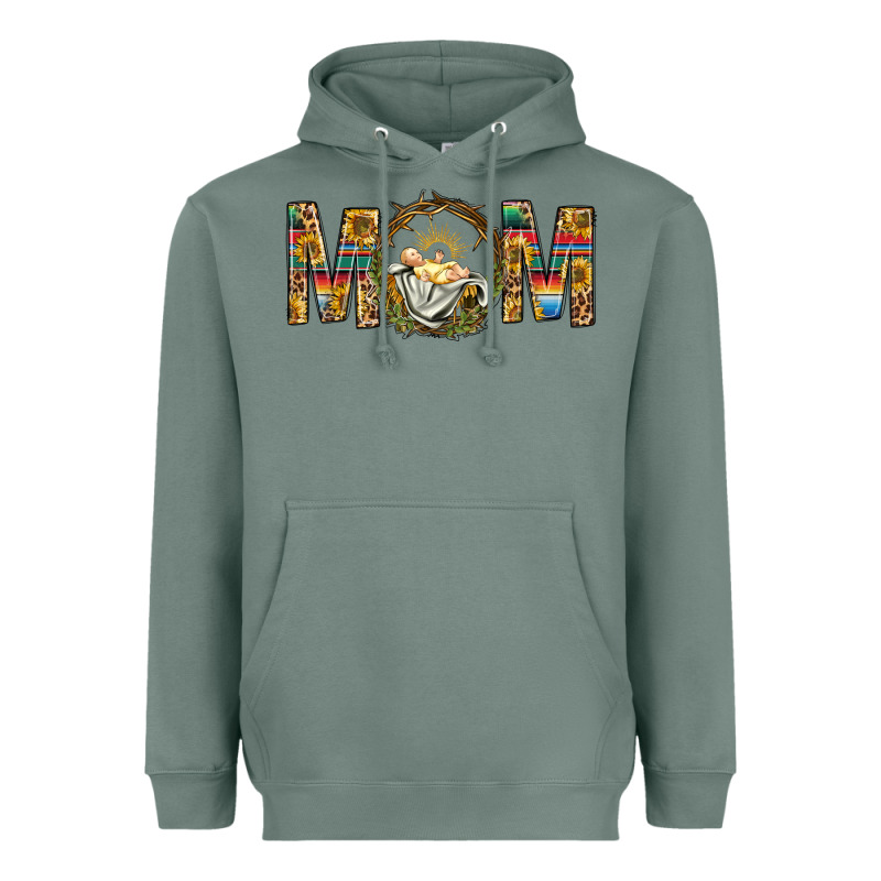 Western Mom With Baby Jesus Heavyweight Hoodie by BundleAndBundleShop | Teevron