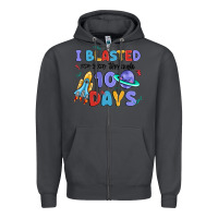 Smoke i blasted my way through 100 days Zipper Hoodie - MaliasSmallBusiness