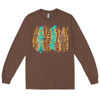 Chestnut western brushstrokes Long Sleeve Tee - AdoDesignShop