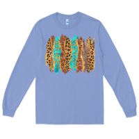 Colony Blue western brushstrokes Long Sleeve Tee - AdoDesignShop