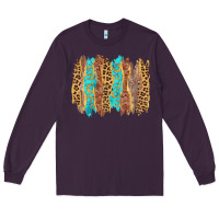 Plum western brushstrokes Long Sleeve Tee - AdoDesignShop