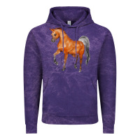 Cloud Purple horse Vintage Hoodie - FaDigitalArtStudio