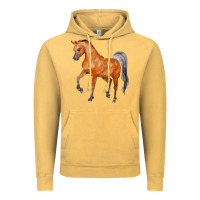 Vintage Mustard horse Vintage Hoodie - FaDigitalArtStudio