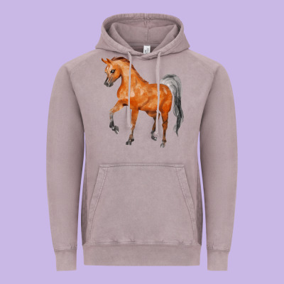 Horse Vintage Hoodie Designed By Fadigitalartstudio