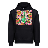 Black mama with hippie daisies Urban Hoodie - TumblerDesignByShophia