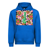 Cobalt mama with hippie daisies Urban Hoodie - TumblerDesignByShophia