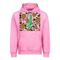 Fuchsia Pink mama with hippie daisies Urban Hoodie - TumblerDesignByShophia