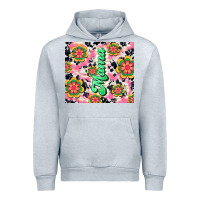 Heather Grey mama with hippie daisies Urban Hoodie - TumblerDesignByShophia