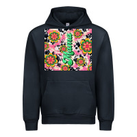 Navy mama with hippie daisies Urban Hoodie - TumblerDesignByShophia