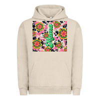 Pigment French Oak mama with hippie daisies Urban Hoodie - TumblerDesignByShophia