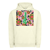 Pigment Pistachio mama with hippie daisies Urban Hoodie - TumblerDesignByShophia