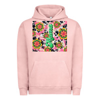 Pigment Salmon mama with hippie daisies Urban Hoodie - TumblerDesignByShophia