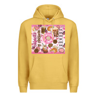 Antique Gold cafecito y chisme Premium Hoodie - JahusDesignShop
