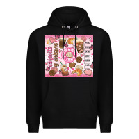 Black cafecito y chisme Premium Hoodie - JahusDesignShop
