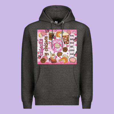 Cafecito Y Chisme Premium Hoodie Designed By Jahusdesignshop