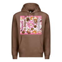 Chestnut cafecito y chisme Premium Hoodie - JahusDesignShop